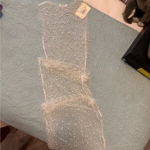 PepperMayo Pearl floor length swim coverup